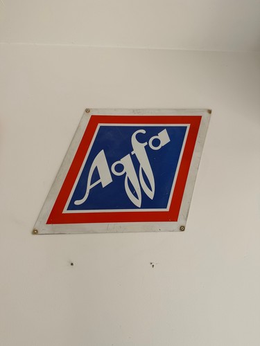 Agfa emaille werbeschild - agfa,