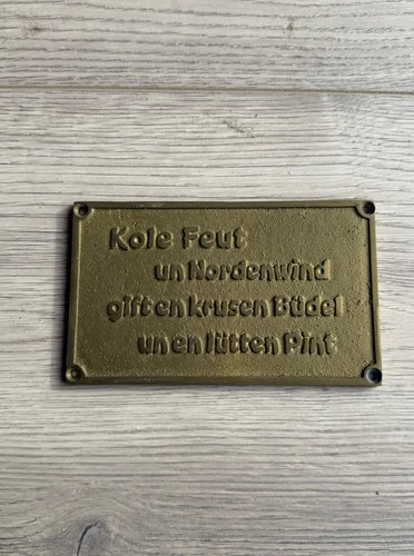 Massiv messing schild plakette - schild,