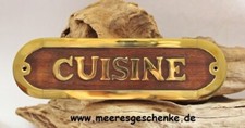 Türschild maritim  "CUISINE "