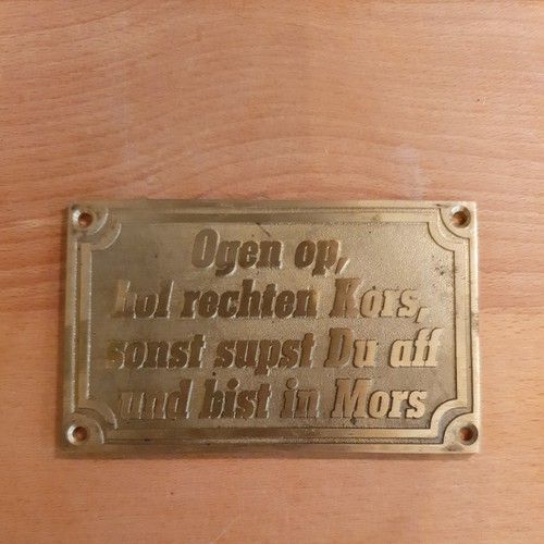 Messingschild holländ