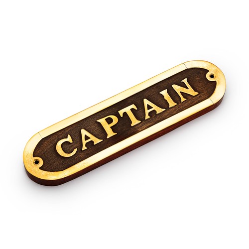 Maritimes türschild captain - maritimes,