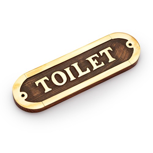 Türschild toilet aus - türschild,