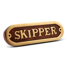 Maritimes Türschild Skipper