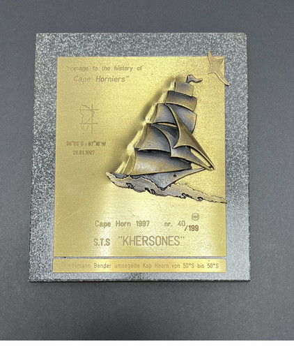 Menno meyer bronze plakette - menno, bronze-plakette