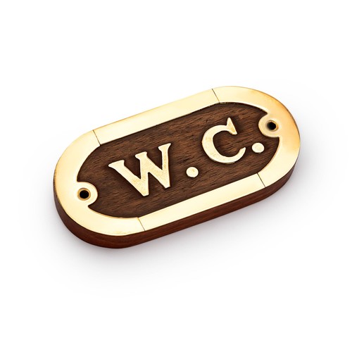 Türschild aus messing und - türschild,