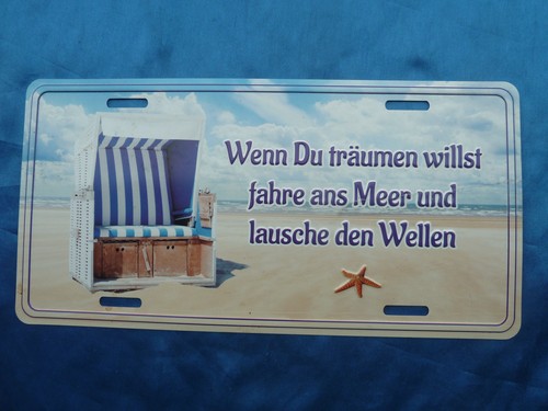 Blechschild für - blechschild,