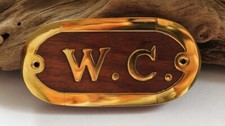 Türschild maritim  "W. C."