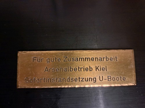 Messing schild boot - messing, u-