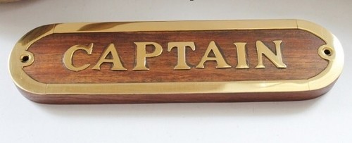 Türschild maritim captain - , "captain"