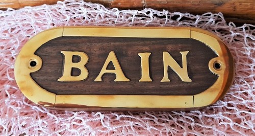 Türschild maritim bain - türschild, "bain"