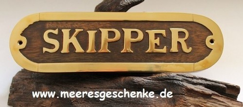 Türschild maritim skipper - maritim, "skipper"