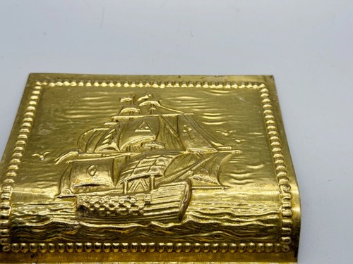 Vintage messing segelschiff - vintage,