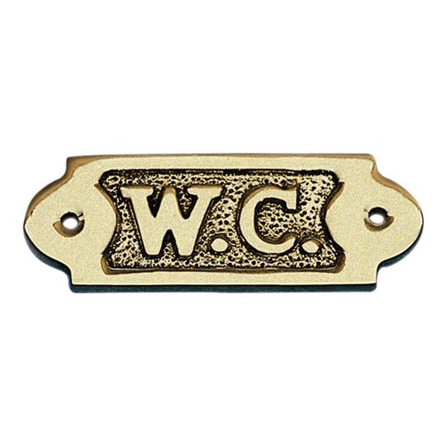 Türschild türbeschlag - türschild, w.c.