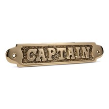 Maritimes Türschild Captain